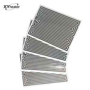 PET Film Heater for Car Mirror Rain-removing Defog Adhesive Thin PET Film Heater Pad